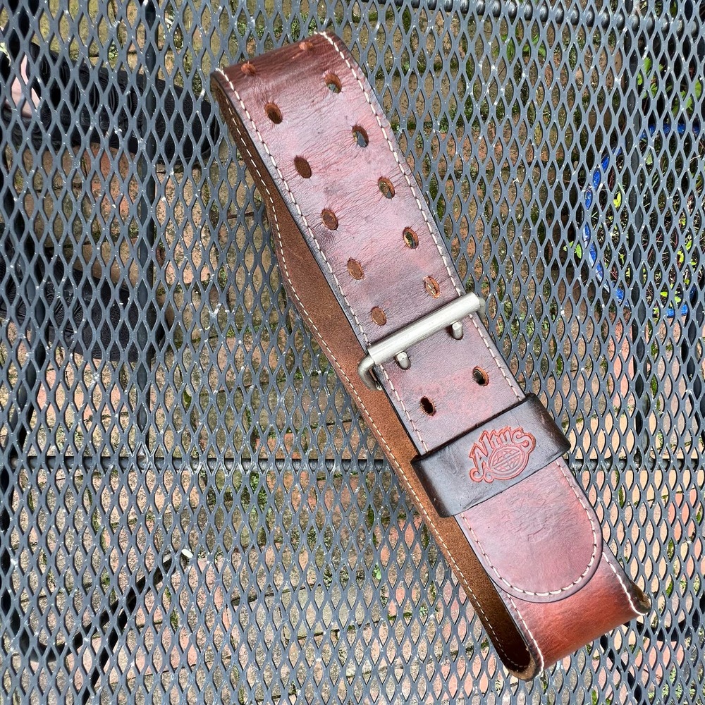 VTG Altus 2-Prong Weight Power Lifting Leather Belt 28-34 Medium Gym Training